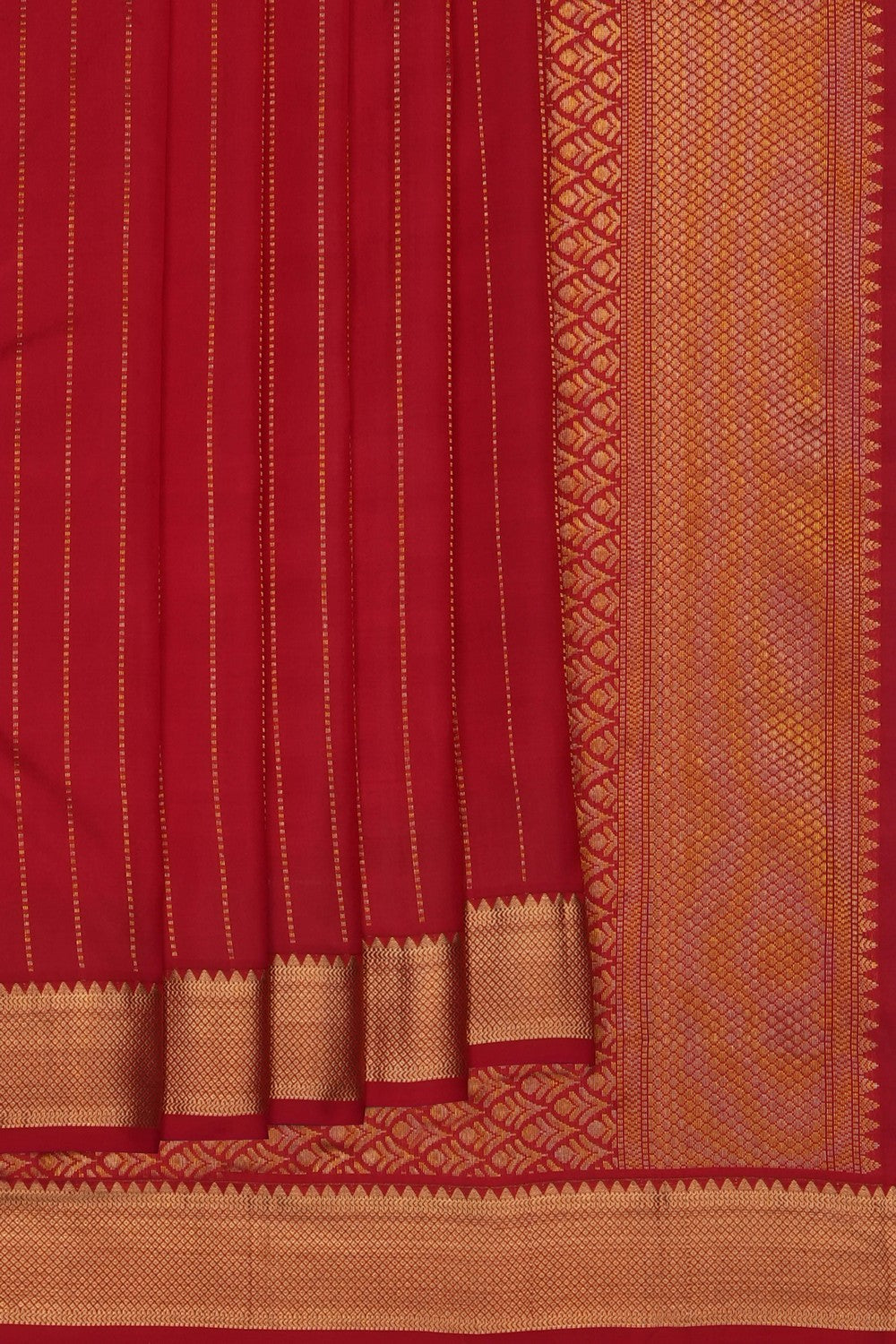 Image of Red South Silk Saree