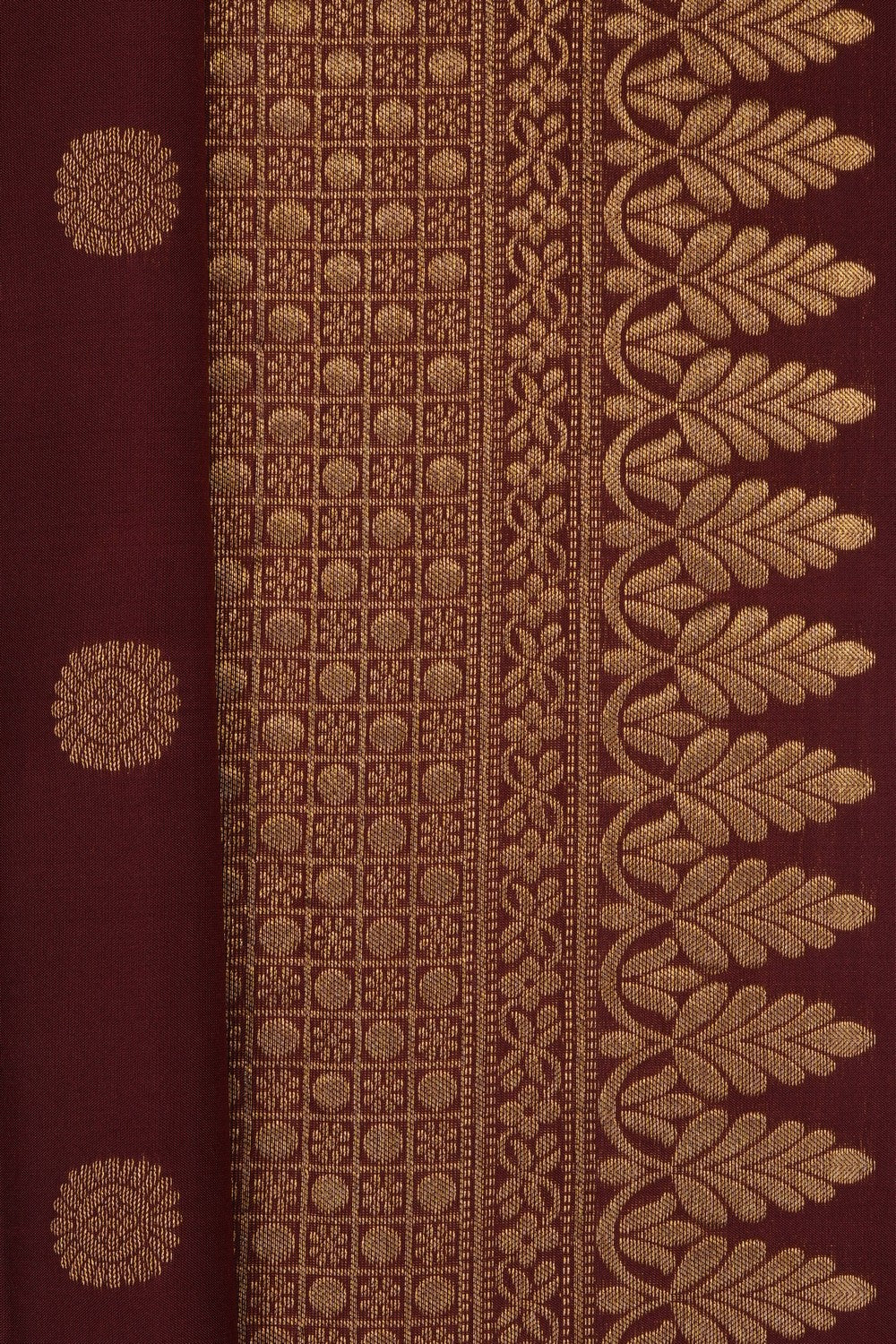 Image of Brown South Silk Saree