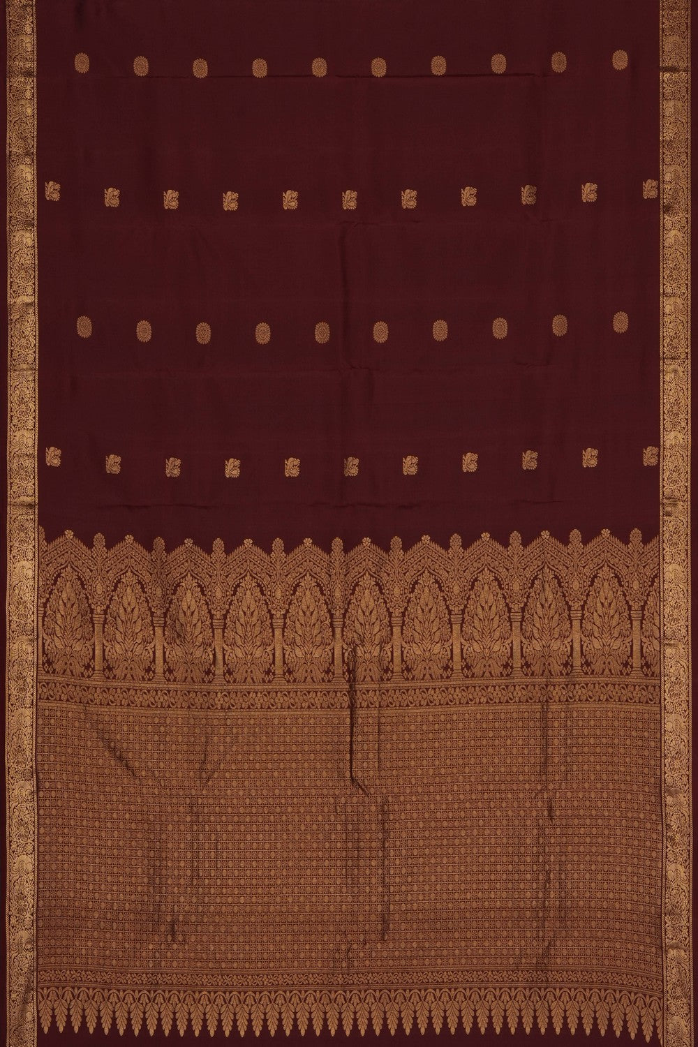 Image of Brown South Silk Saree