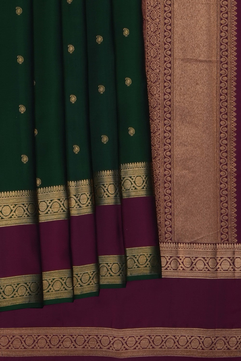 Image of Green South Silk Saree