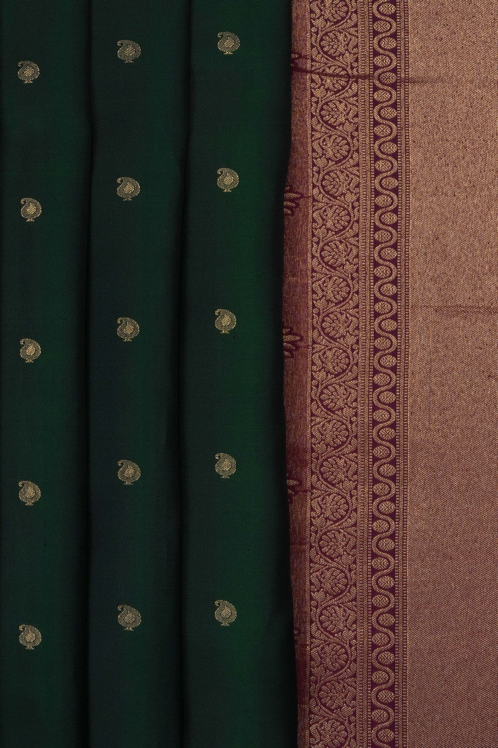 Image of Green South Silk Saree