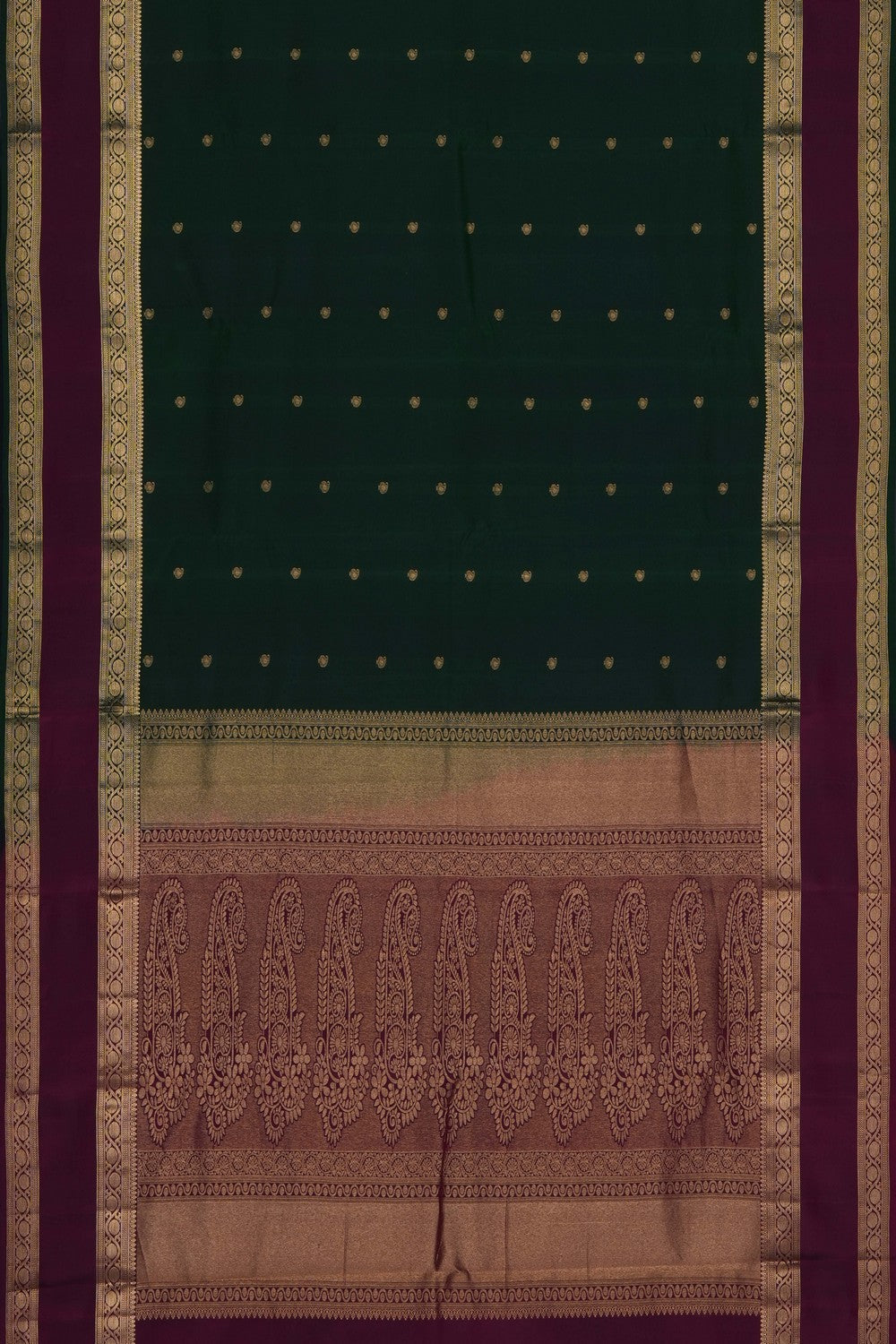 Image of Green South Silk Saree