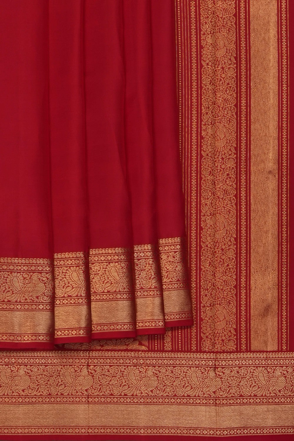 Image of Red South Silk Saree