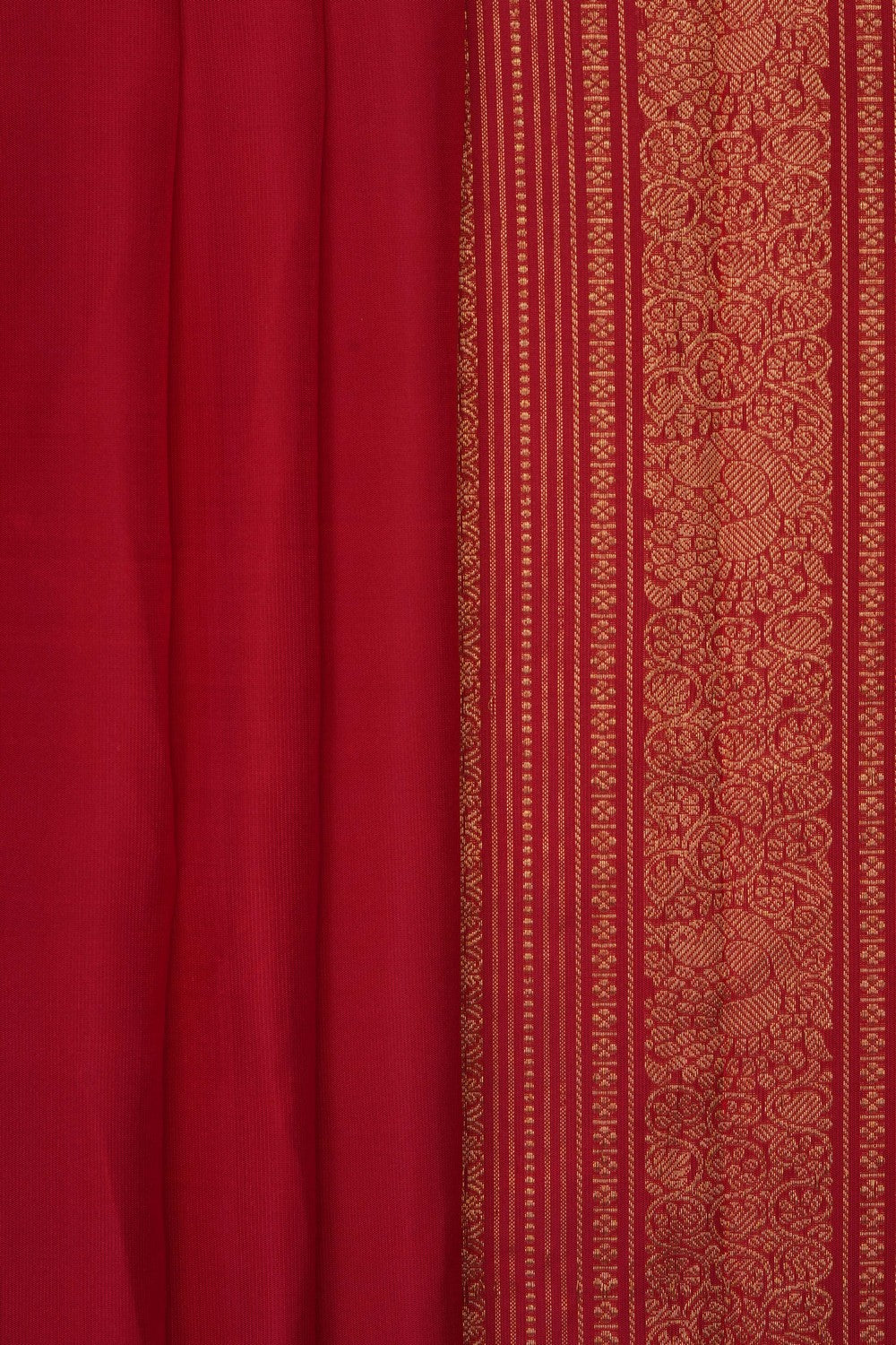 Image of Red South Silk Saree