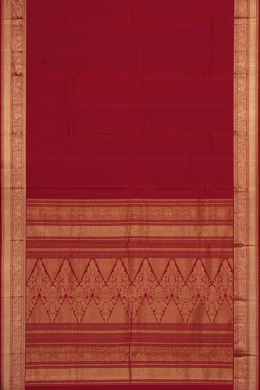 Image of Red South Silk Saree