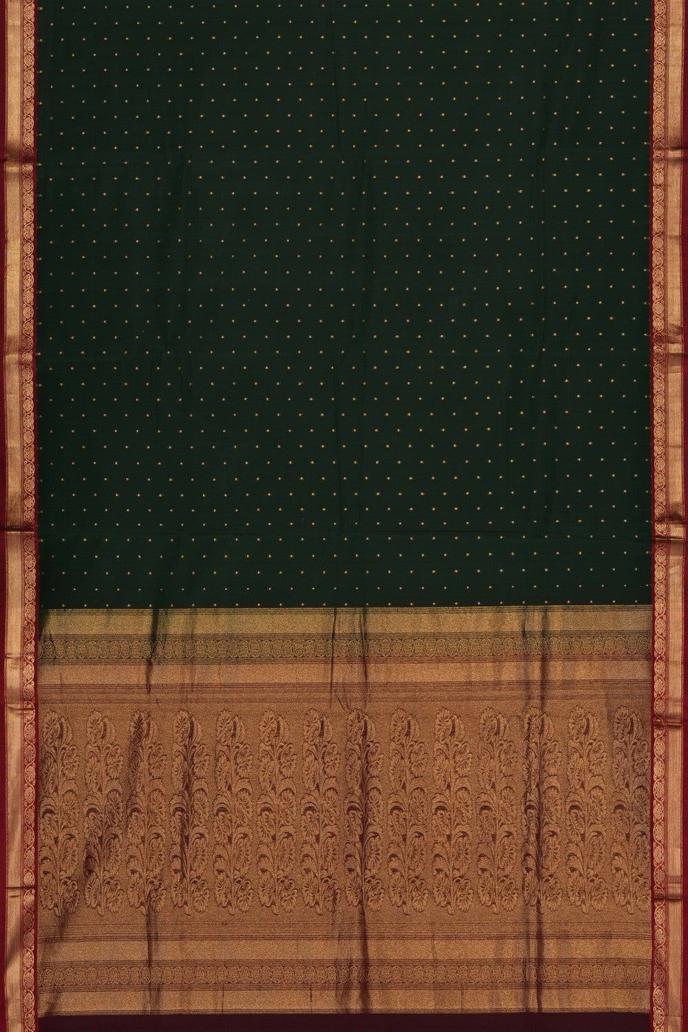 Image of Green South Silk Cotton Saree