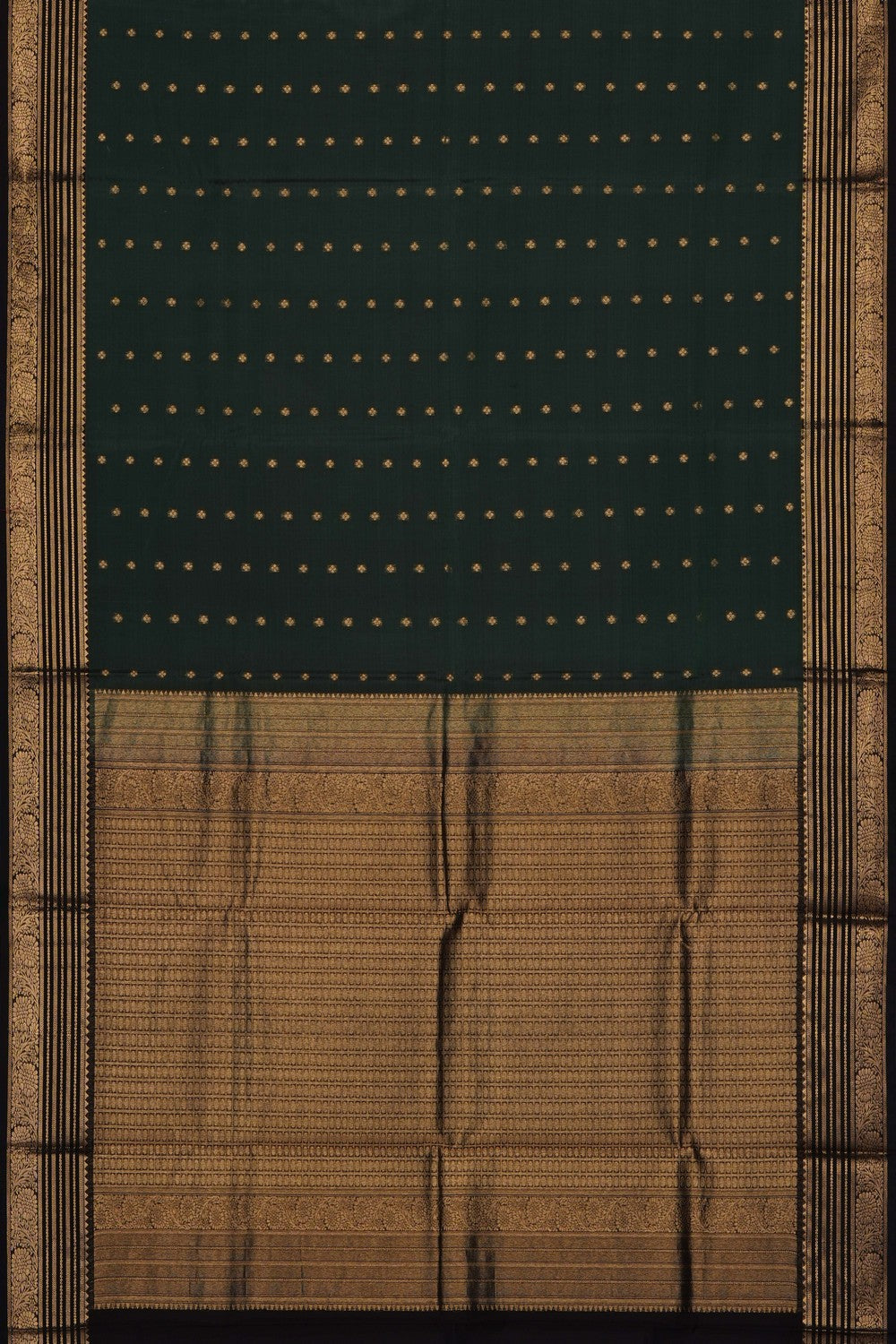 Image of Green South Silk Cotton Saree