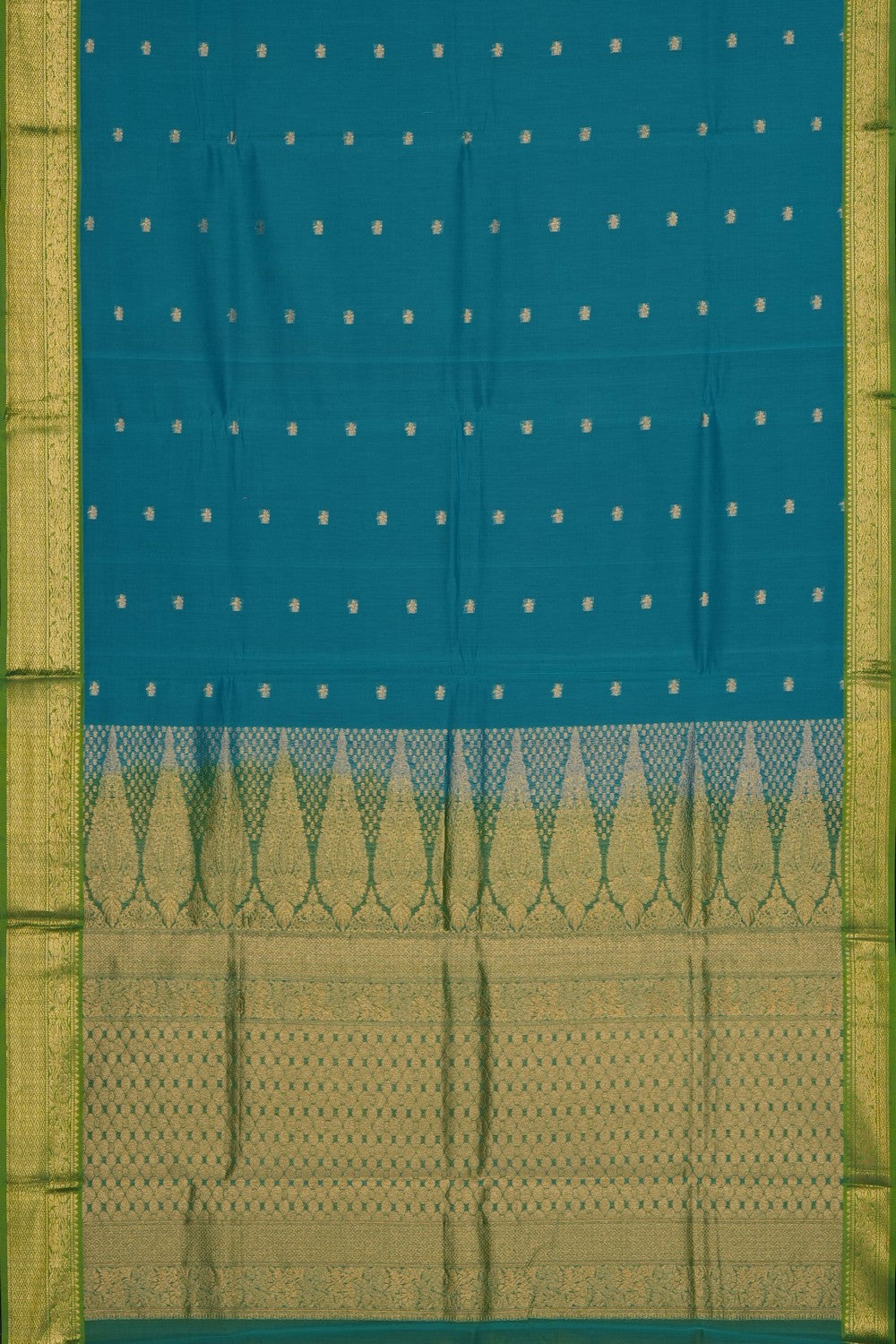 Image of Sea Green South Silk Cotton Saree