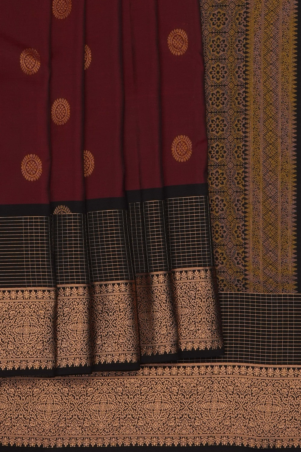 Image of Maroon South Silk Saree