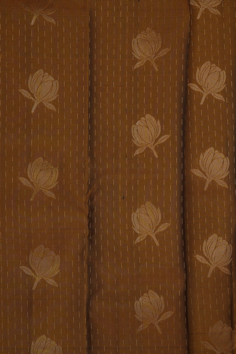 Image of Honey Brown South Silk Saree