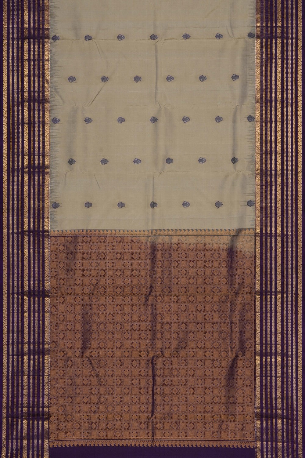 Image of Beige South Silk Saree