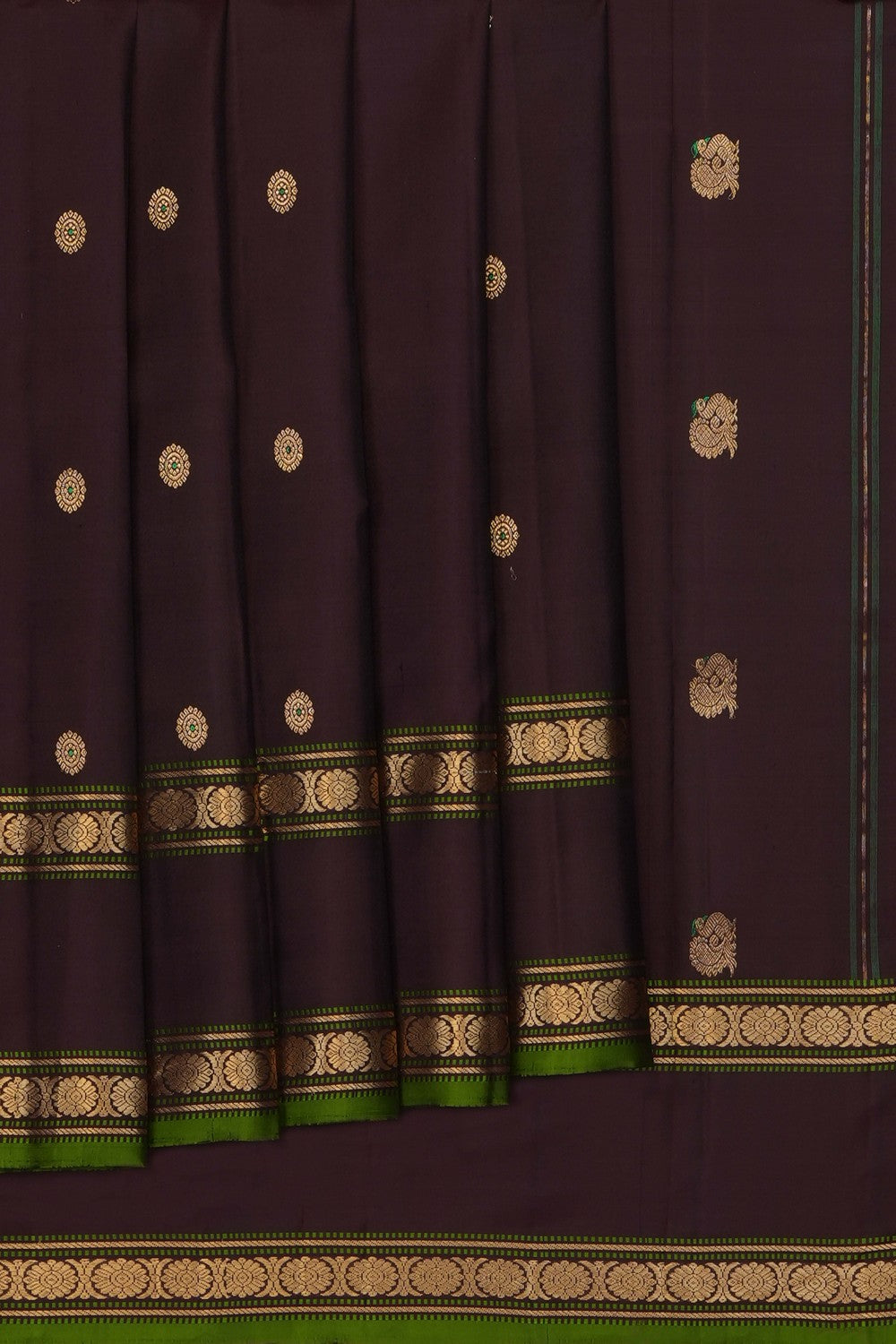Image of Brown South Silk Saree
