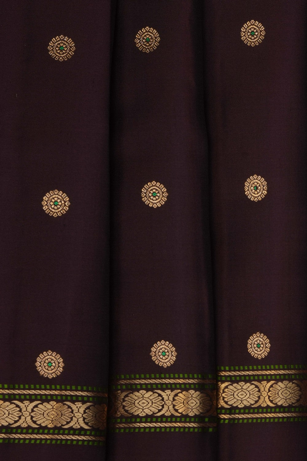 Image of Brown South Silk Saree