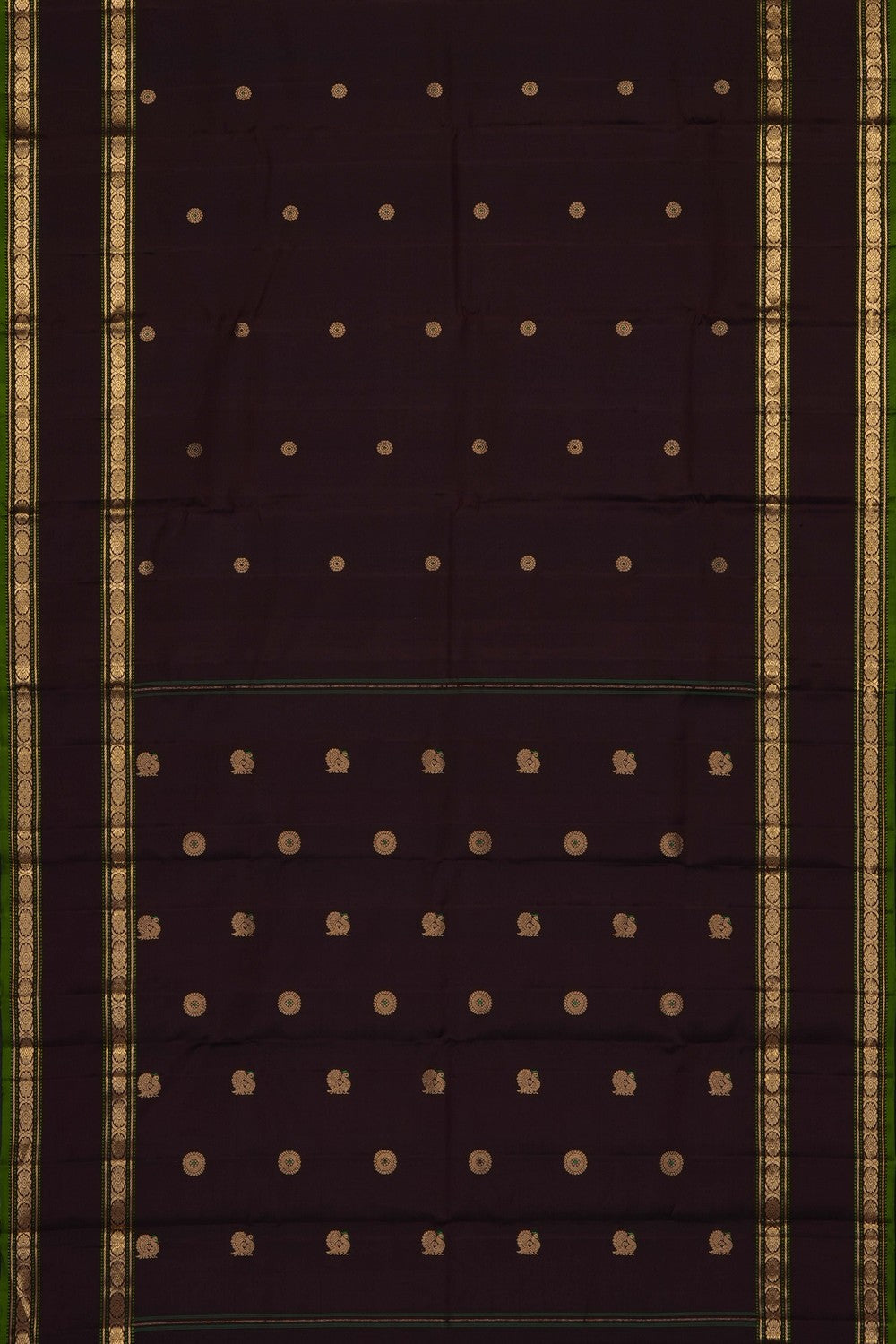Image of Brown South Silk Saree