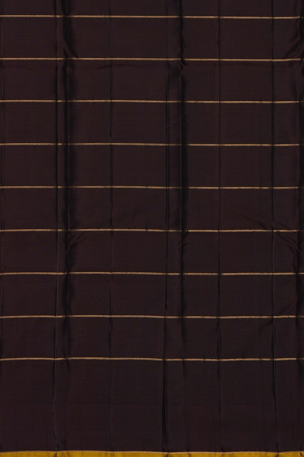 Image of Brown South Silk Kattam Saree