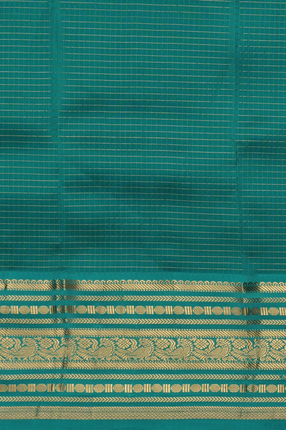 Image of Yellow South Silk Kattam Saree