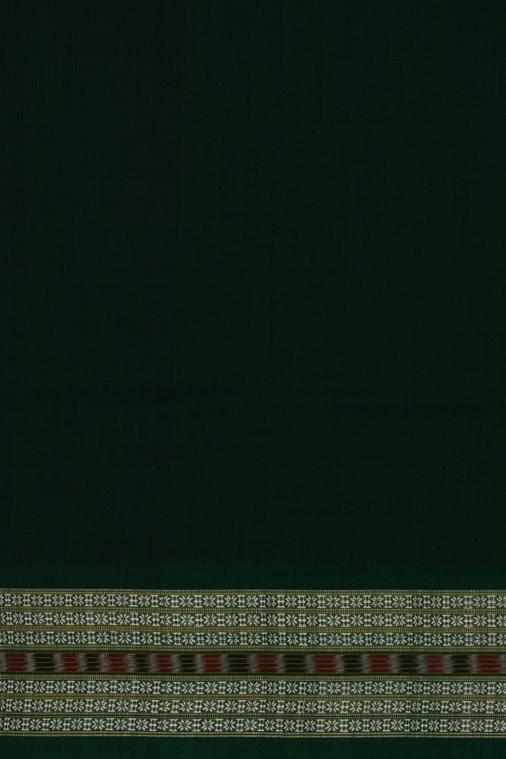 Image of Green Sambalpuri Cotton Saree