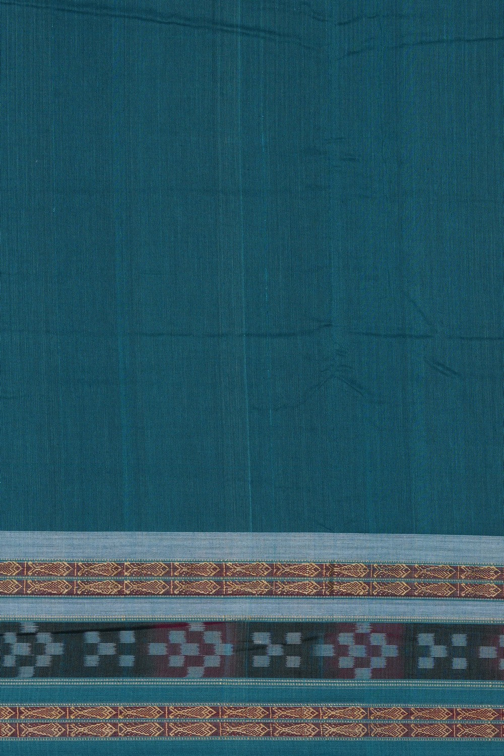 Image of Navy Blue Sambalpuri Cotton Saree