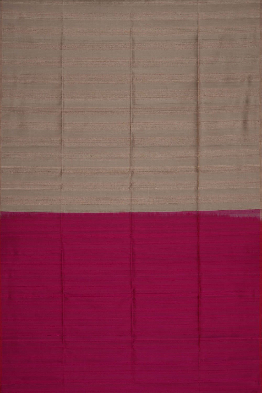 Image of Dupion Silk Off-White Saree