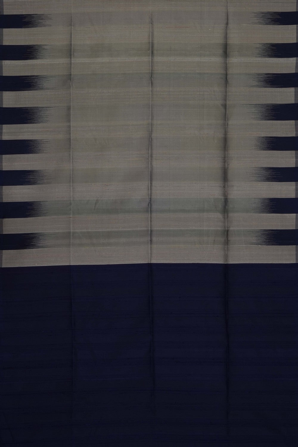 Image of Dupion Silk Grey Saree