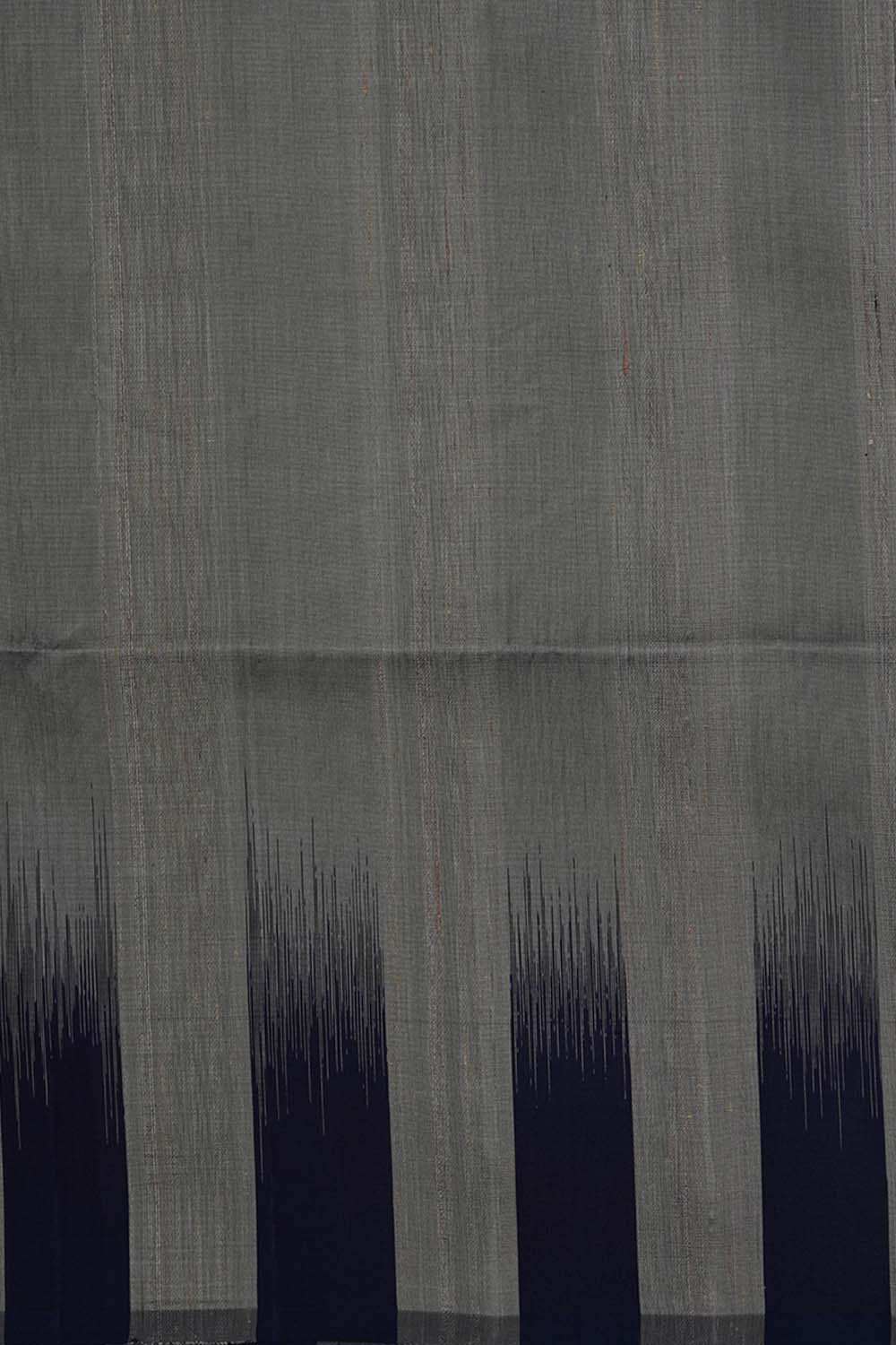 Image of Dupion Silk Grey Saree