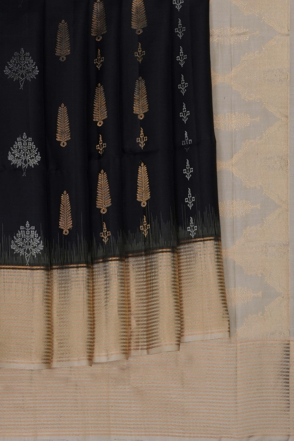 Image of Black South Silk Saree
