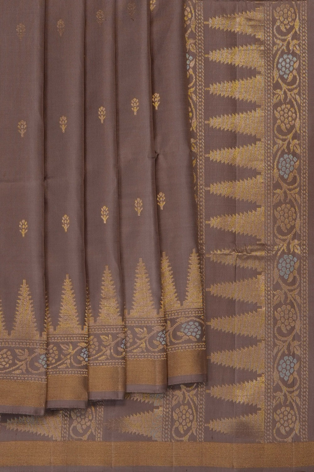 Image of Grey South Silk Saree
