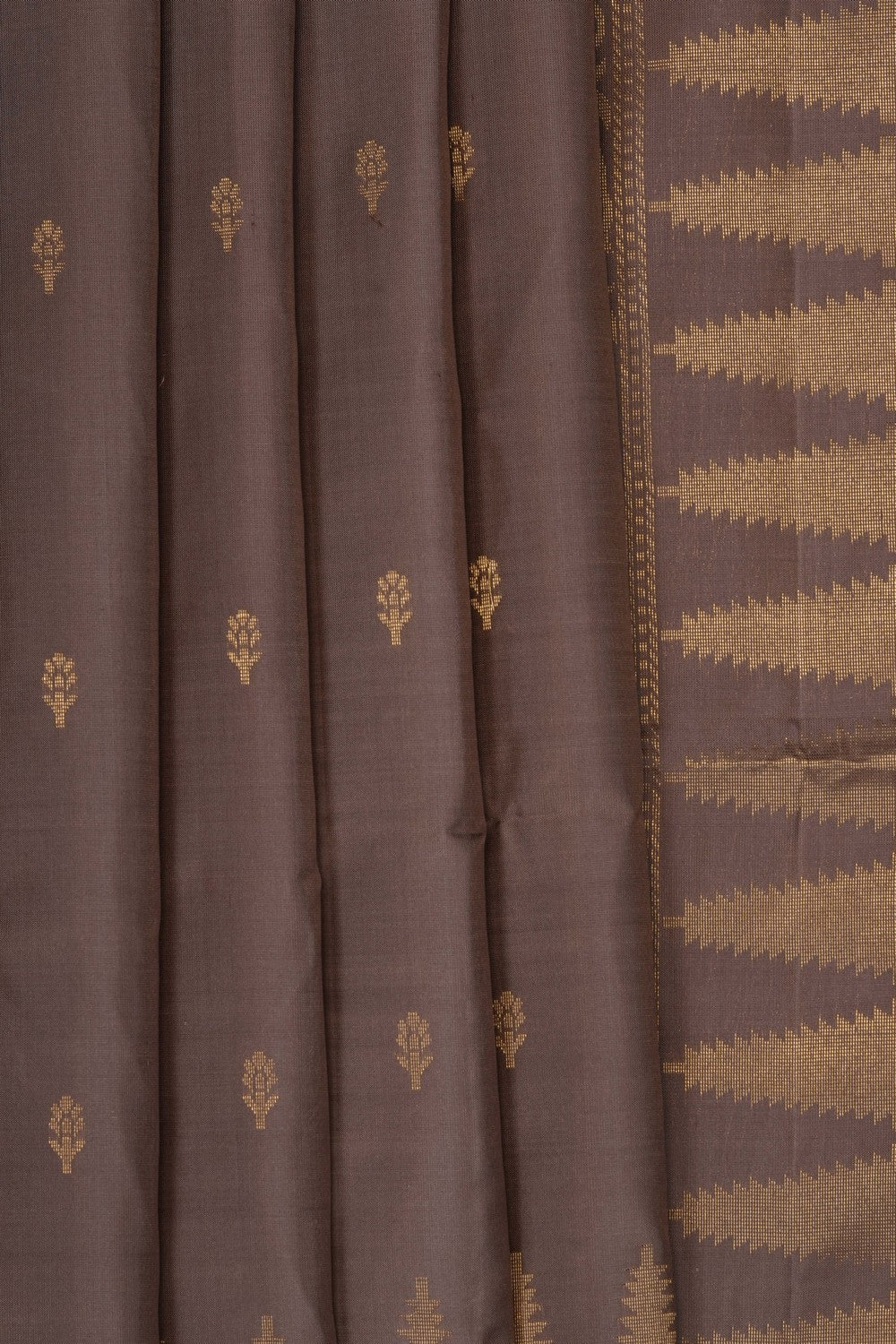 Image of Grey South Silk Saree