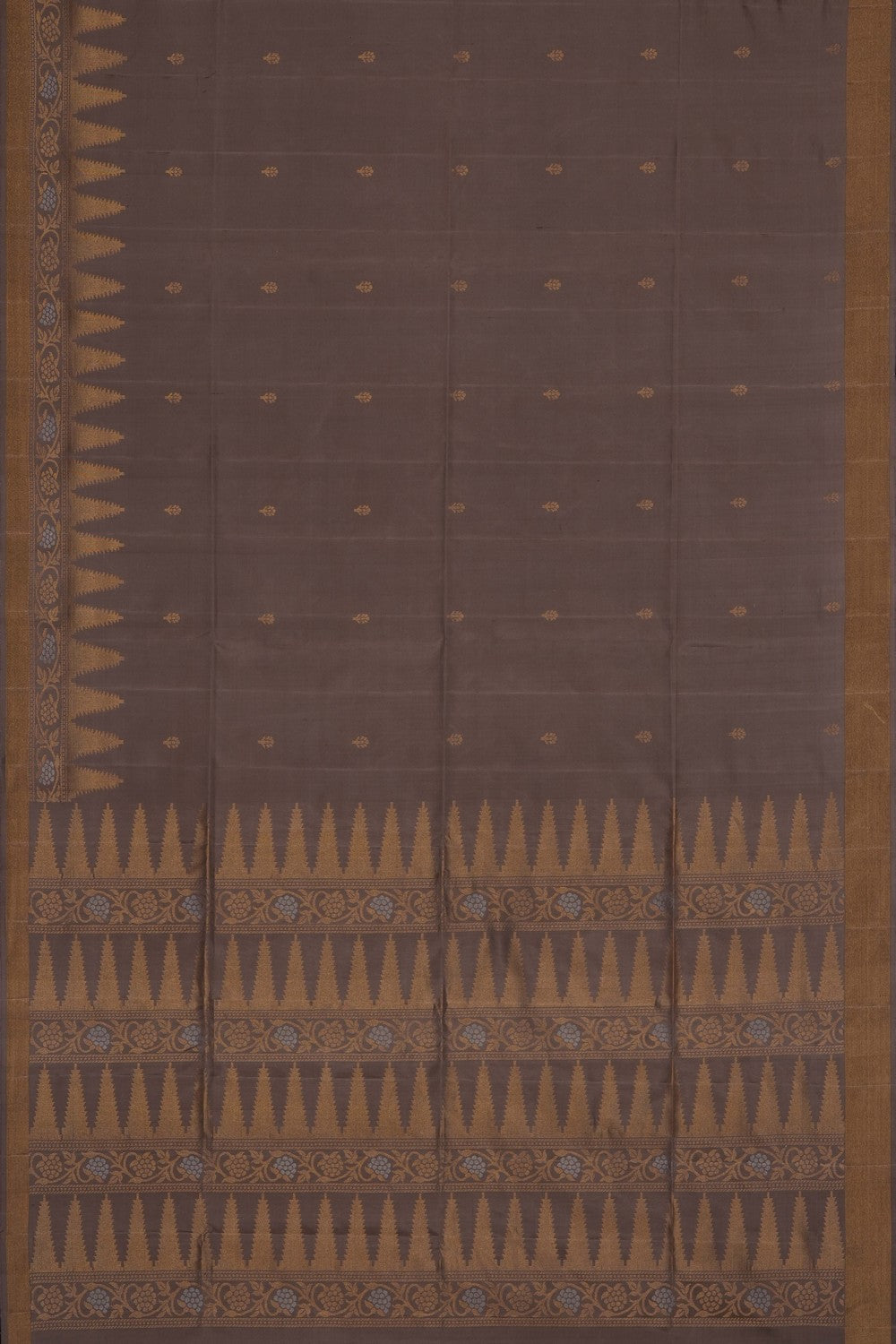 Image of Grey South Silk Saree