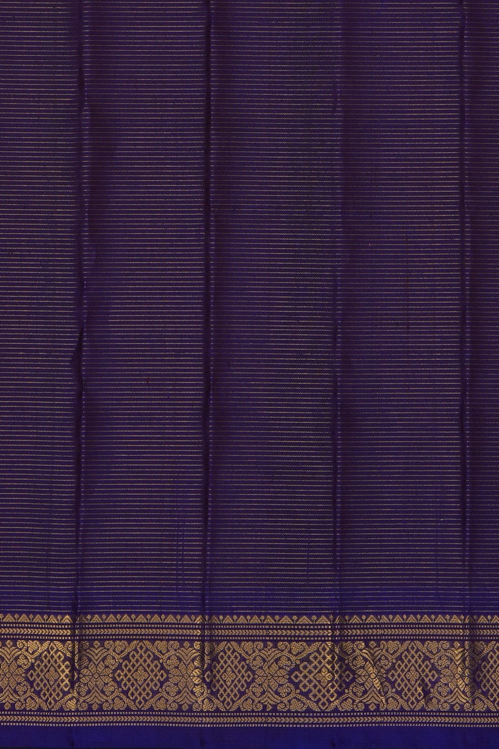 Image of Purple Gadwal Silk Kattam Saree
