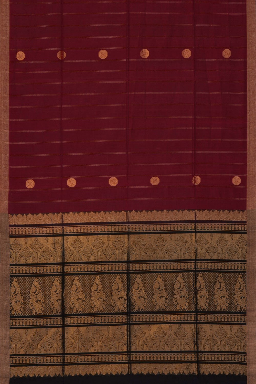 Image of Maroon South Silk Cotton Saree