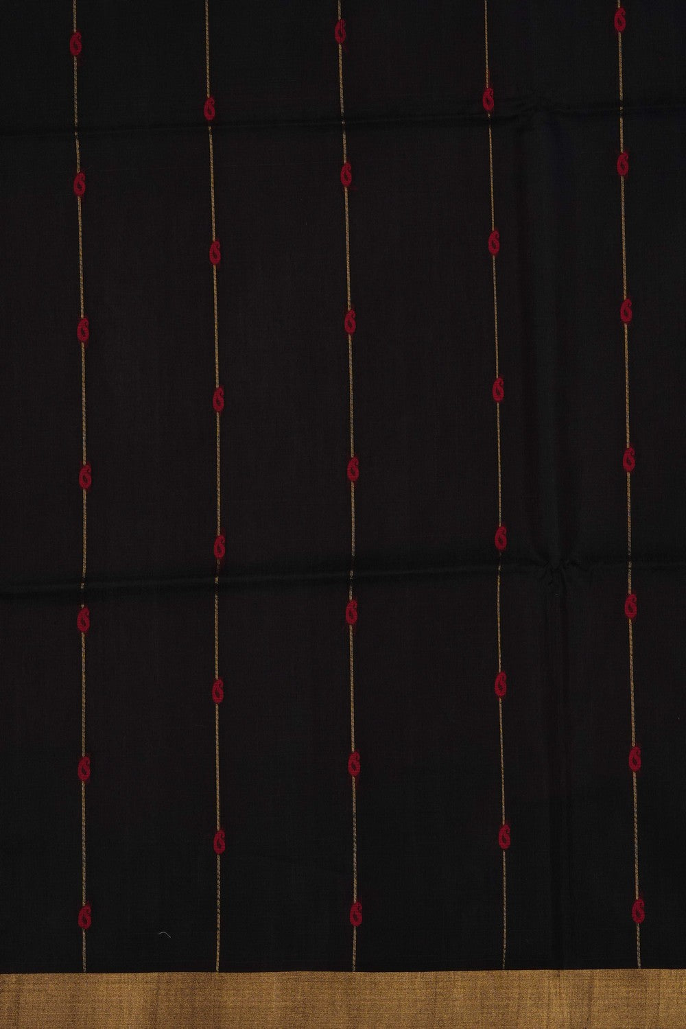 Image of Black South Silk Cotton Saree