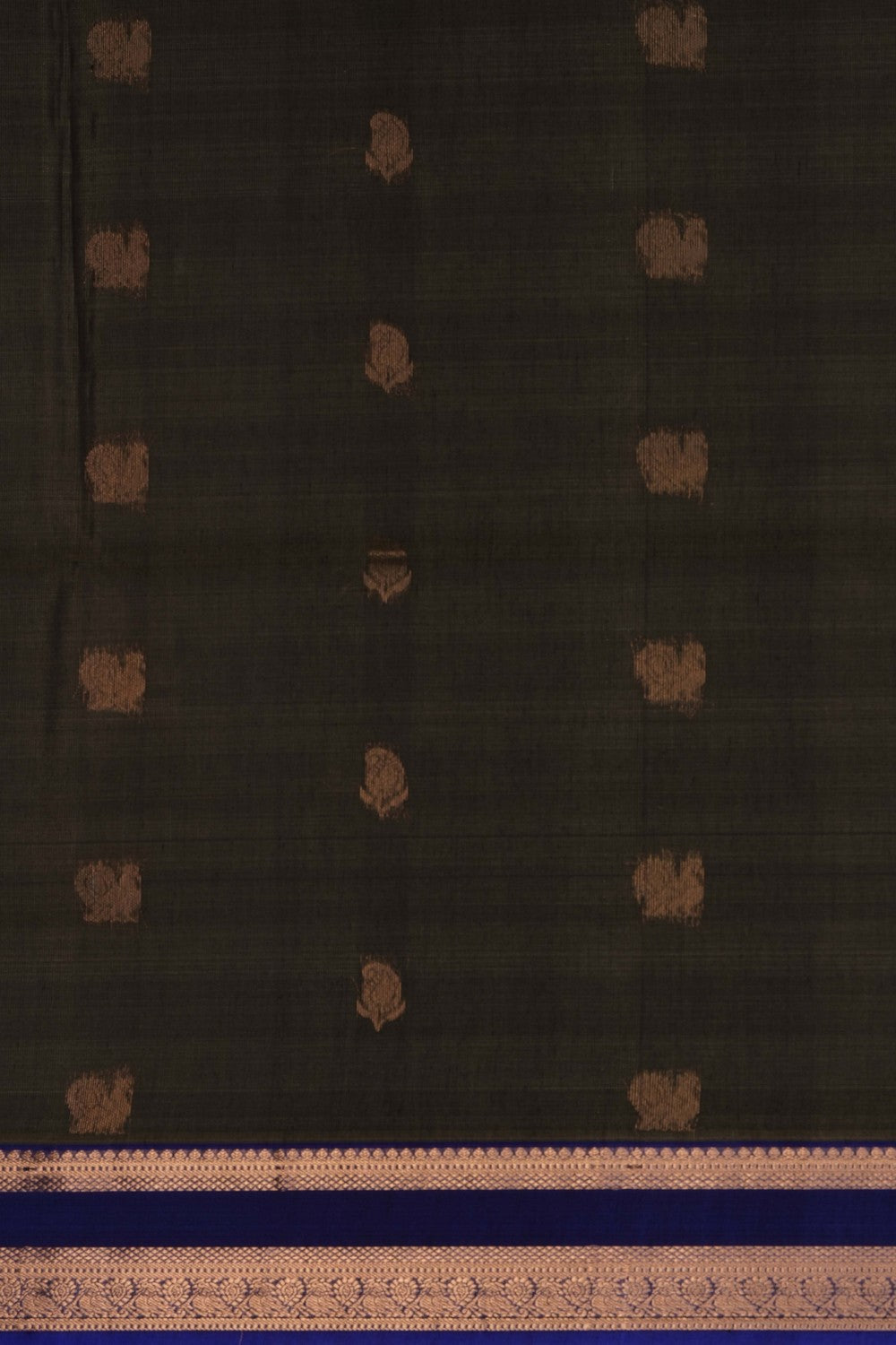 Image of Moss Green South Silk Cotton Saree
