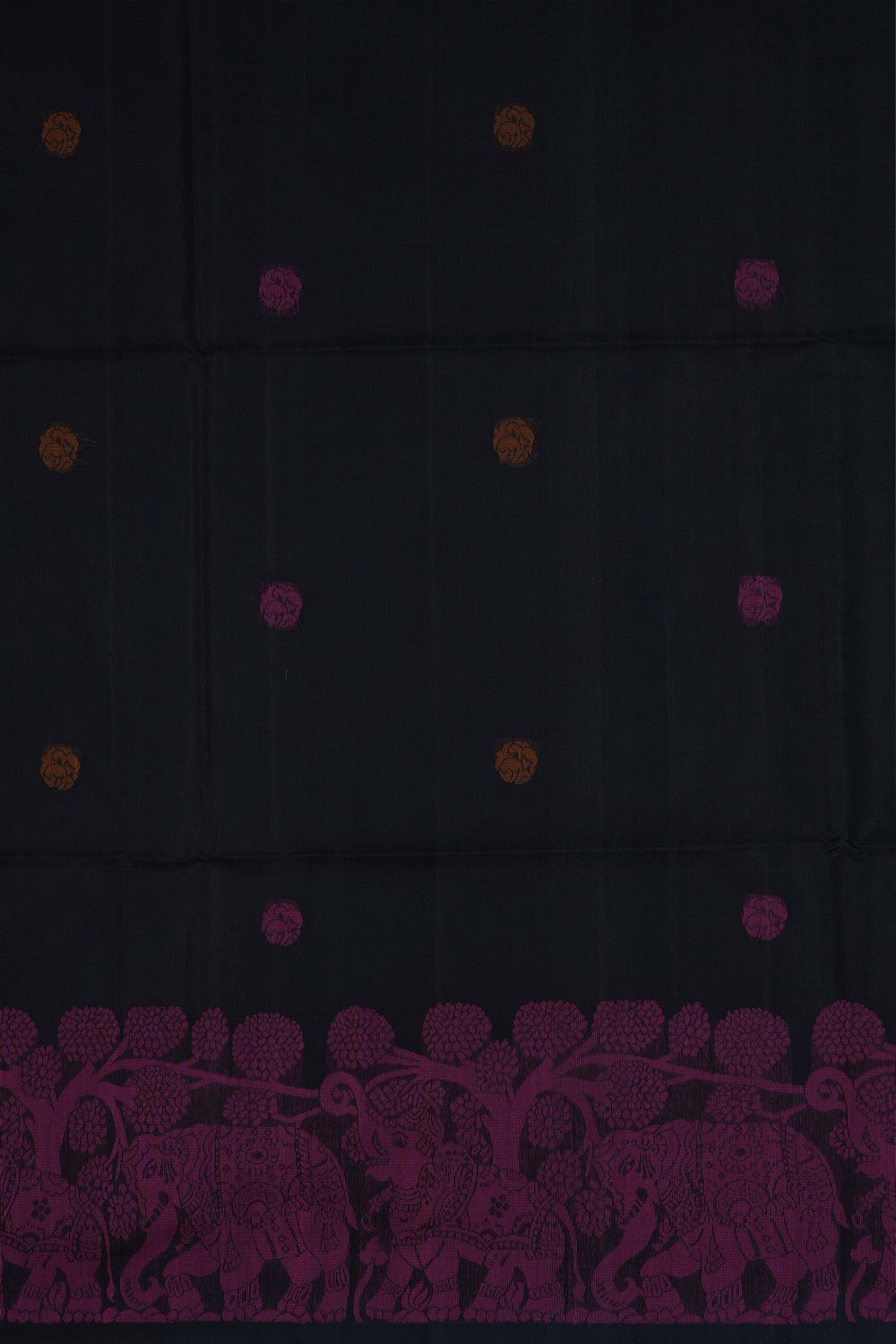 Image of Black South Silk Cotton Saree