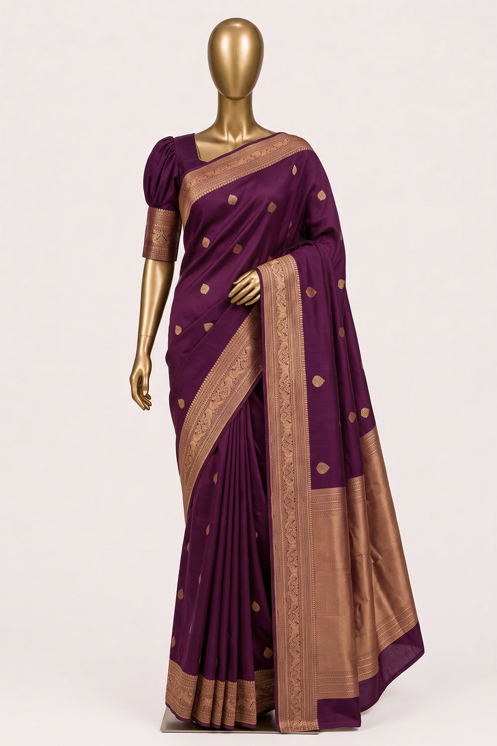 Image of Purple South Silk Saree