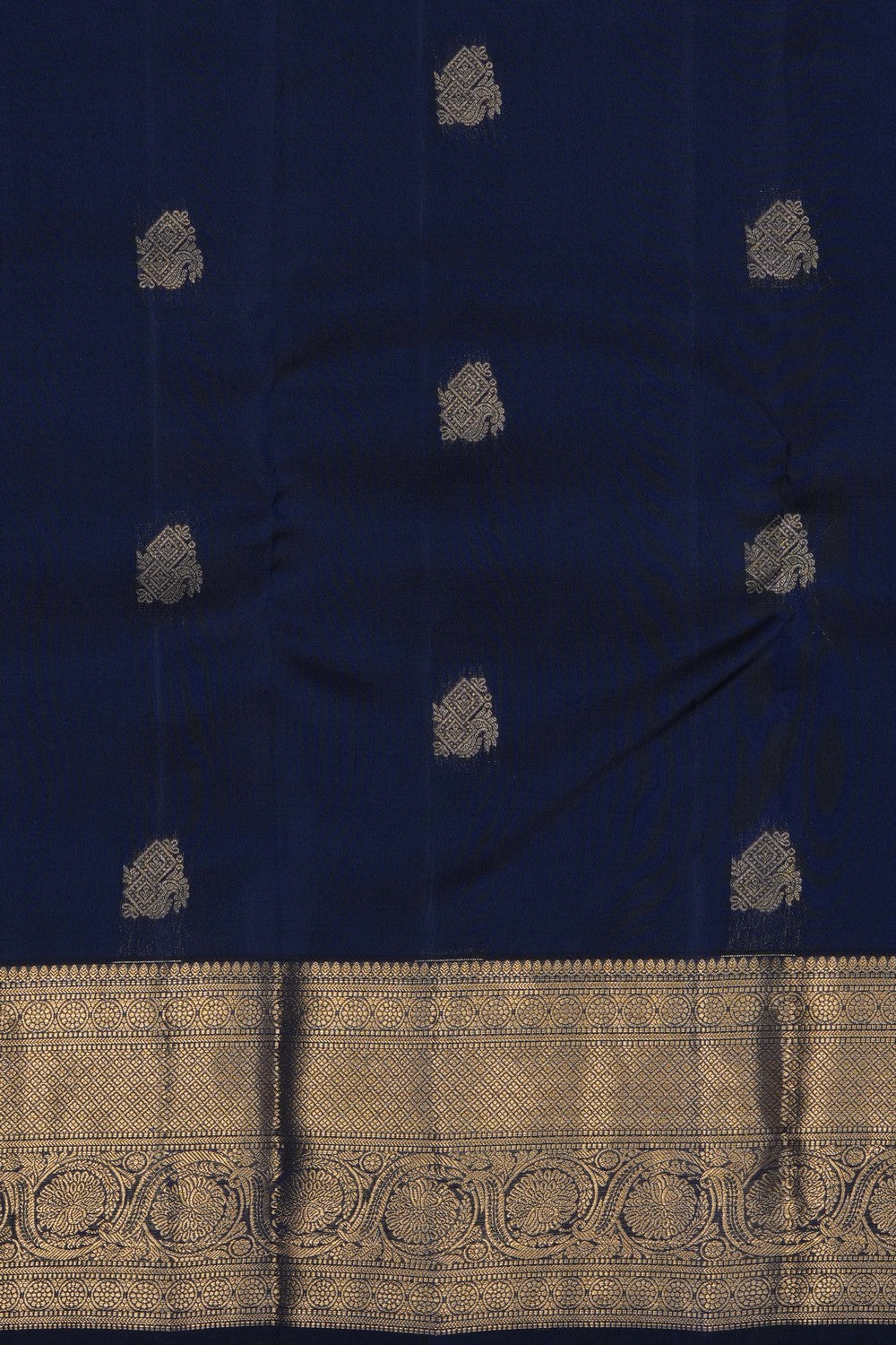 Image of Navy Blue South Silk Saree