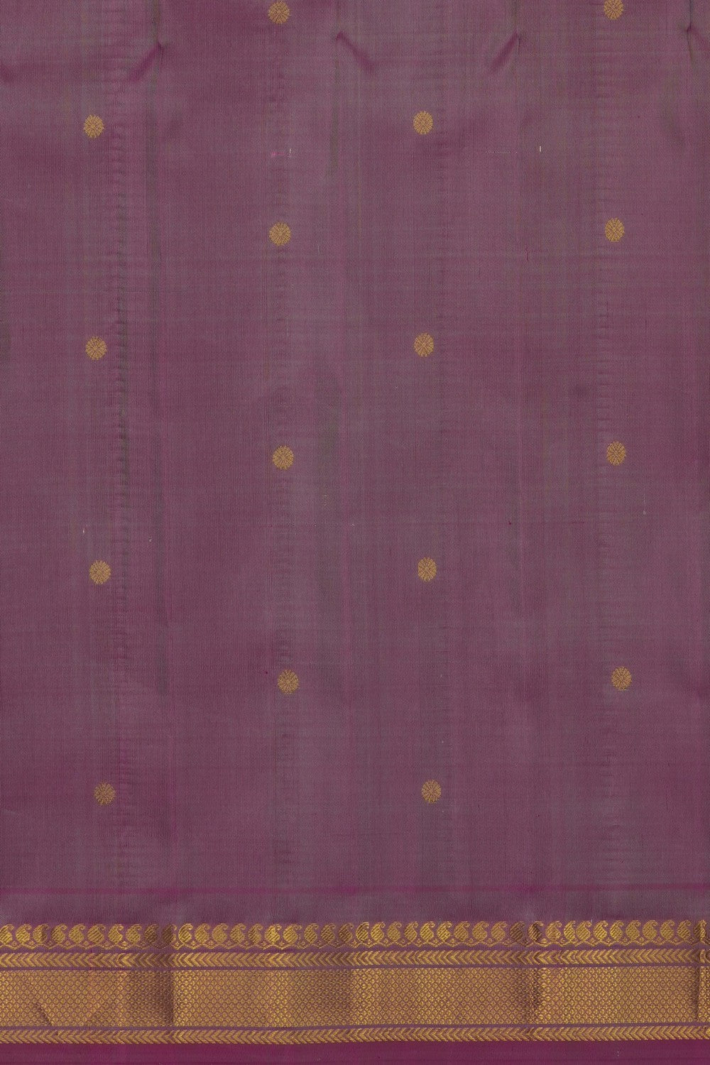 Image of Green Gadwal Silk Kattam Saree