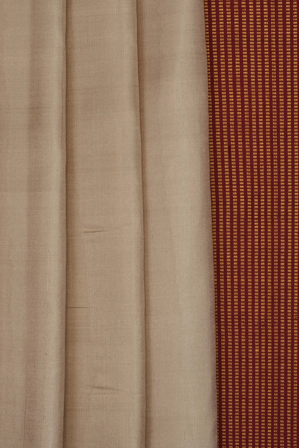 Image of Beige Gadwal Silk Saree
