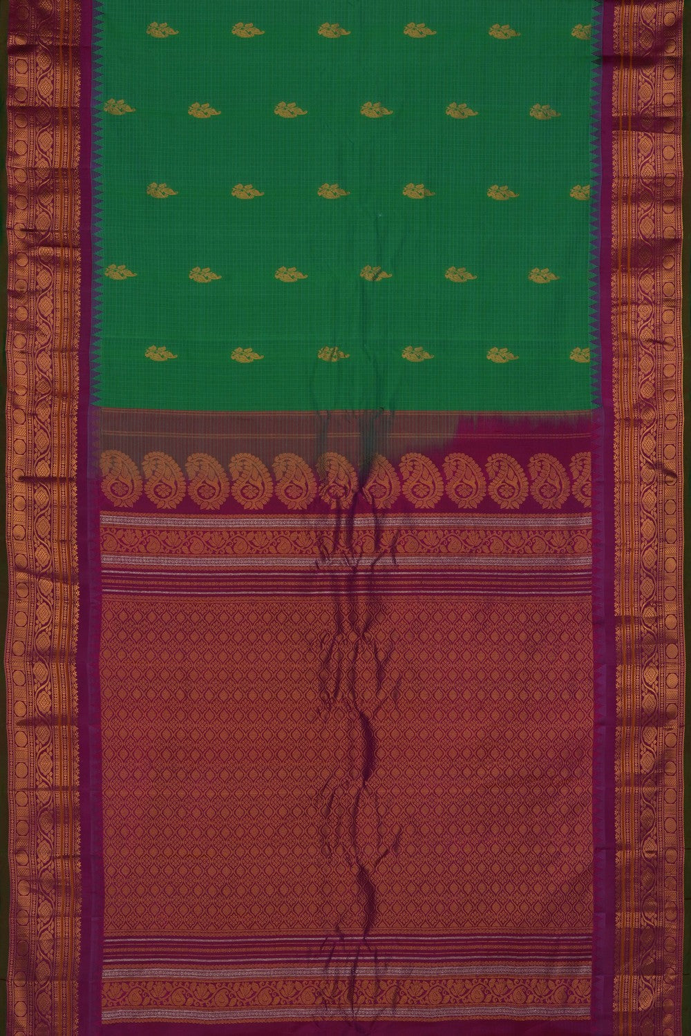 Image of Green Gadwal Saree