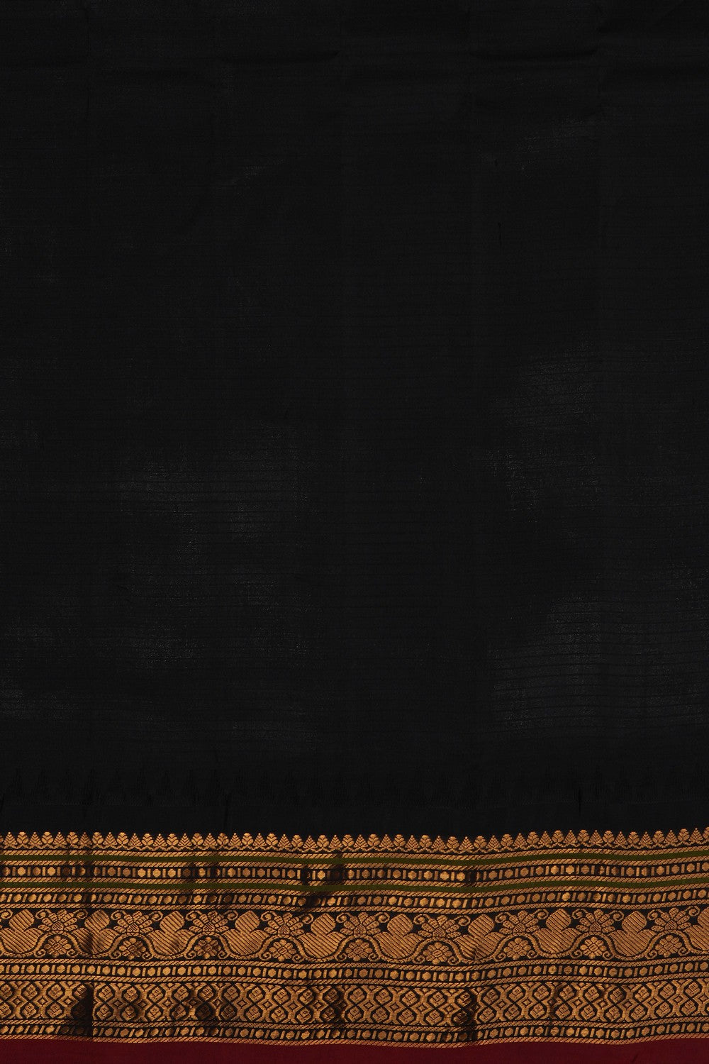 Image of Off-White Gadwal Saree