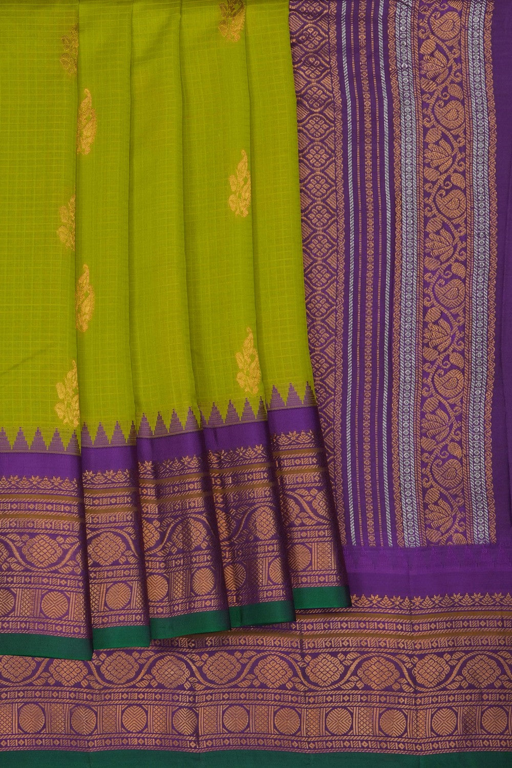 Image of Green Gadwal Saree