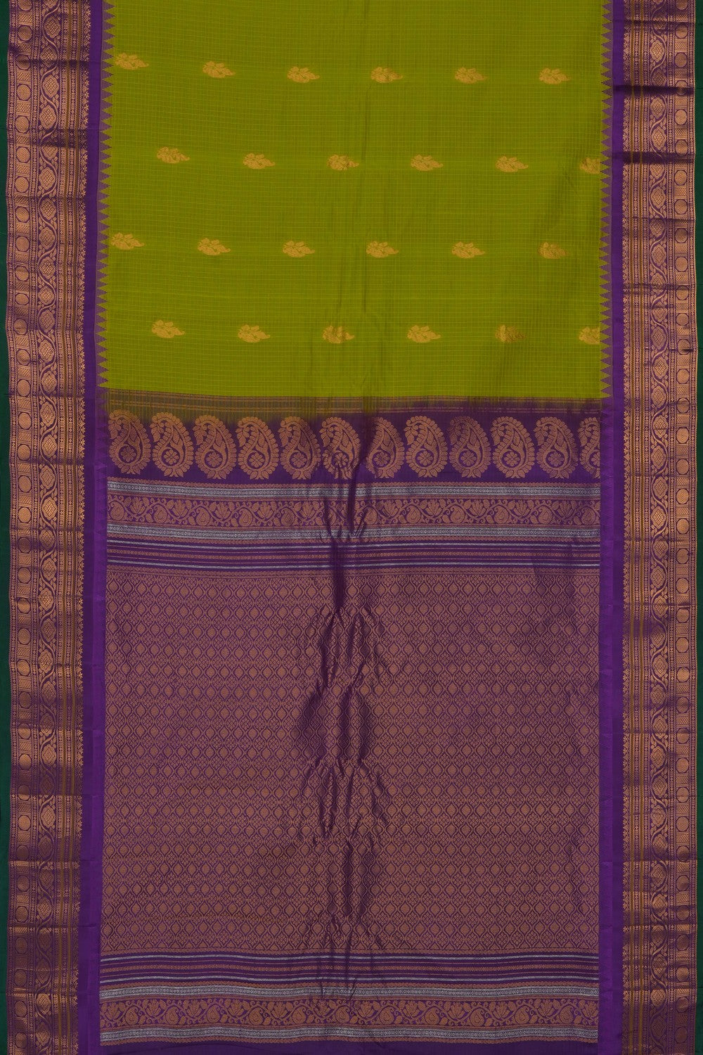 Image of Green Gadwal Saree