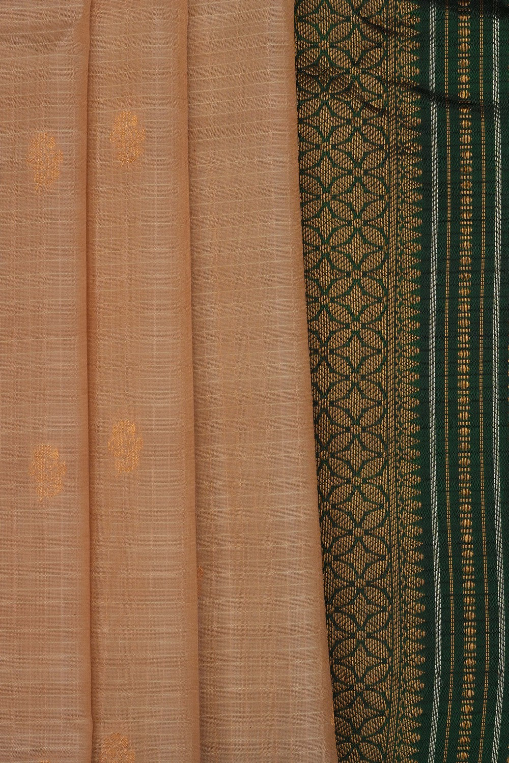 Image of Classy Beige Gadwal Saree