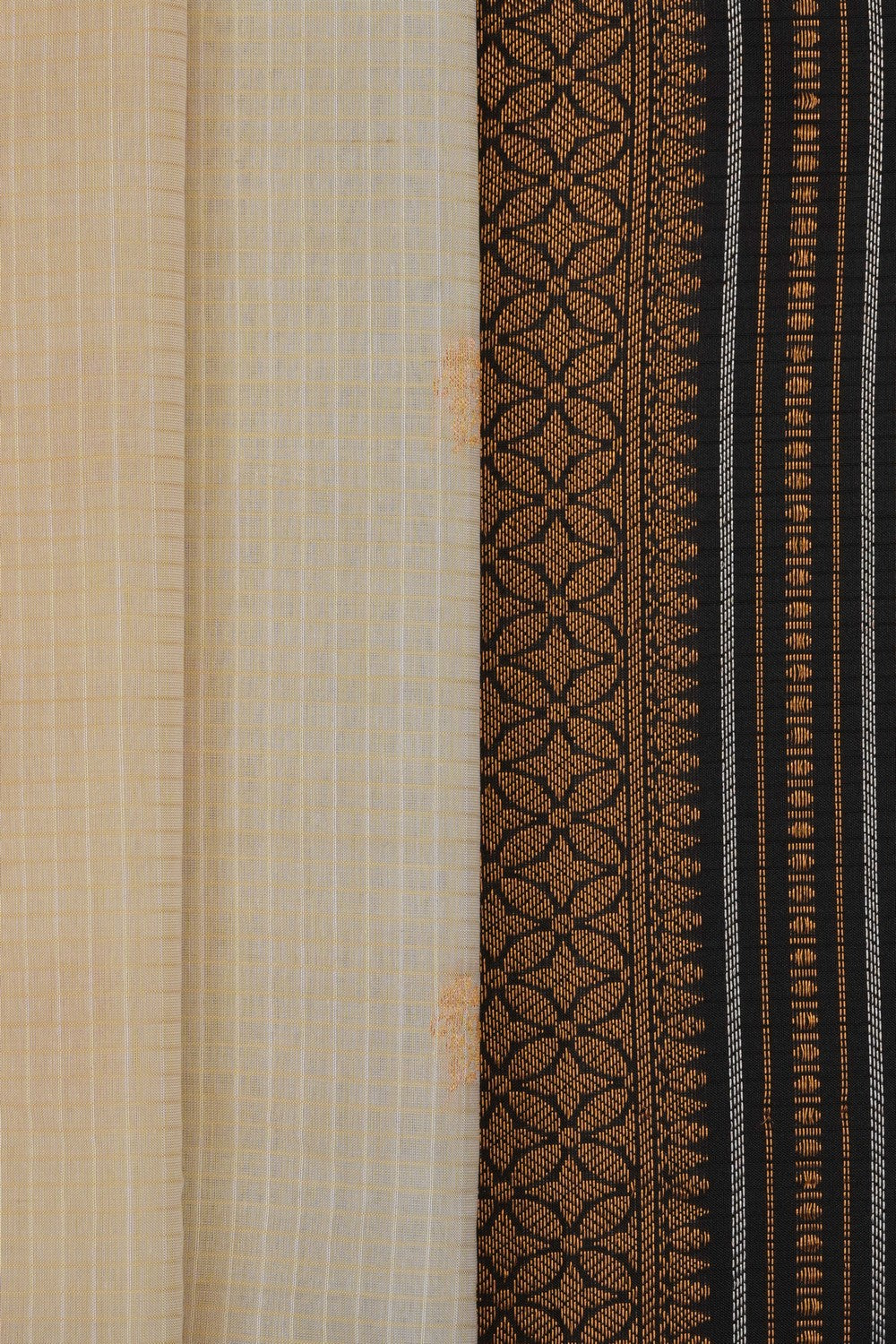 Image of Cream Gadwal Saree