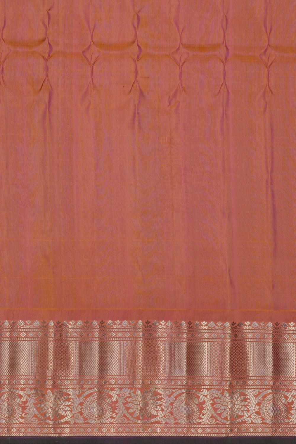 Image of Pastel Blue Gadwal Silk Kattam Saree