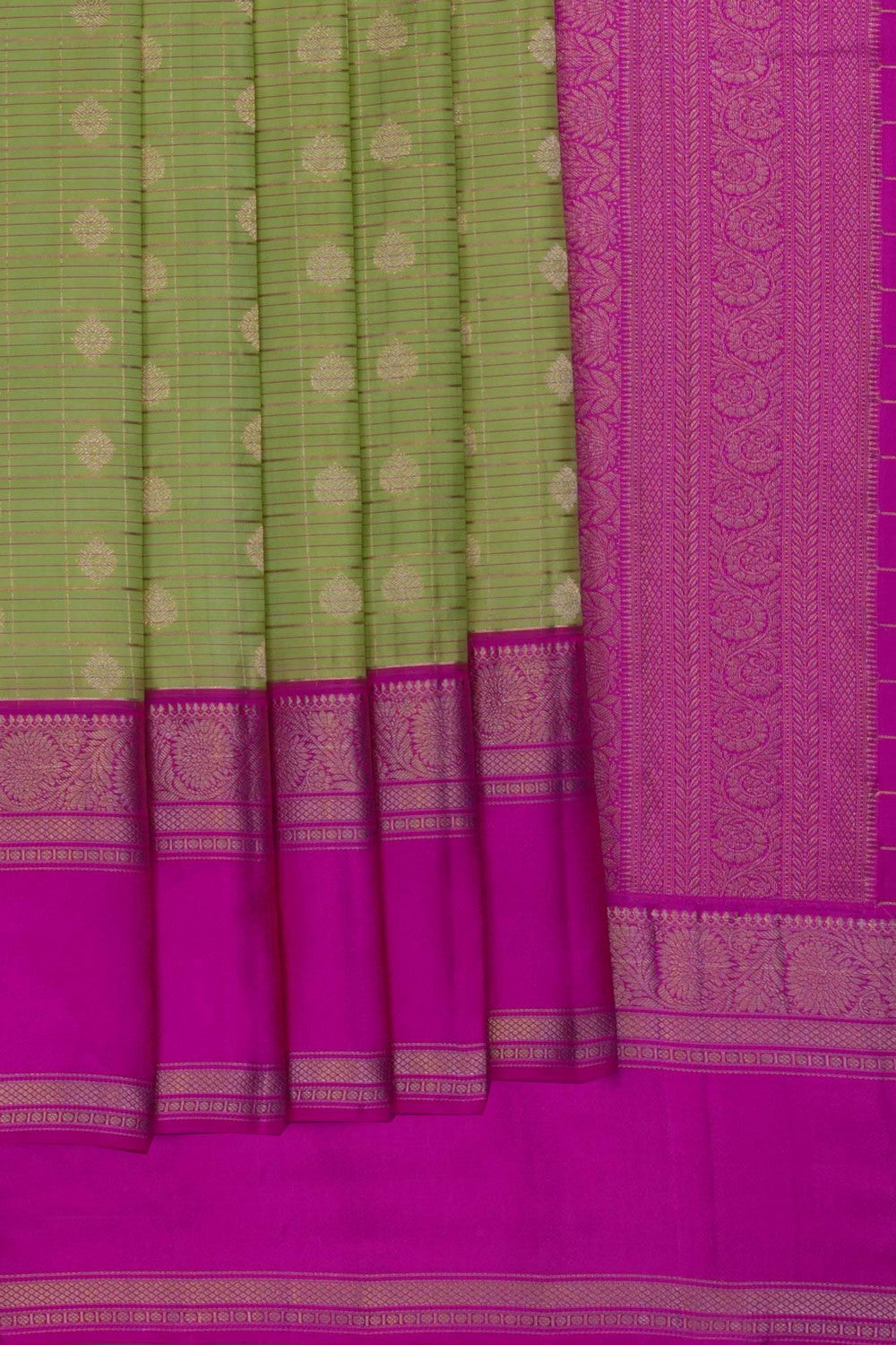 Image of Sage Green South Silk Saree