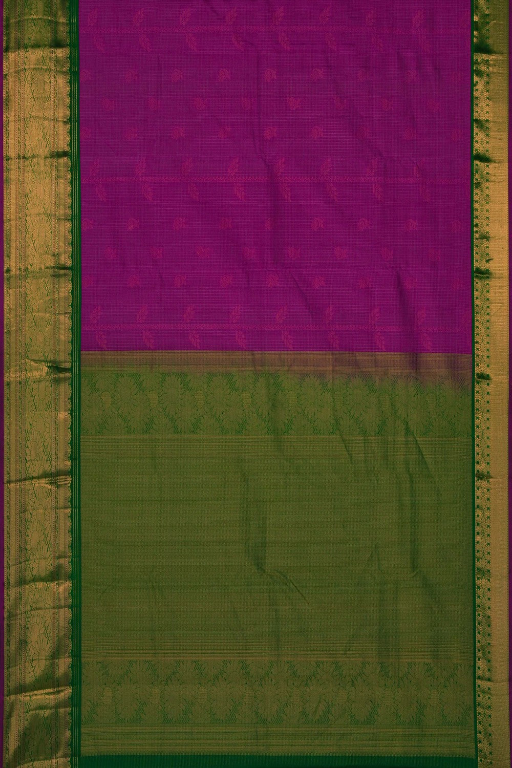 Image of Pink South Silk Kattam Saree