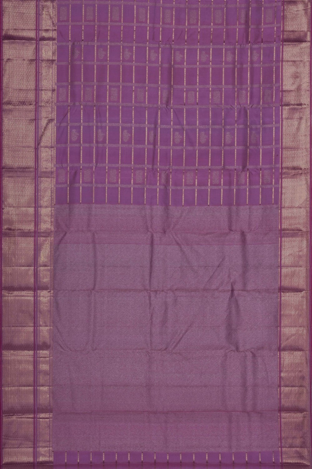 Image of Pink South Silk Kattam Saree