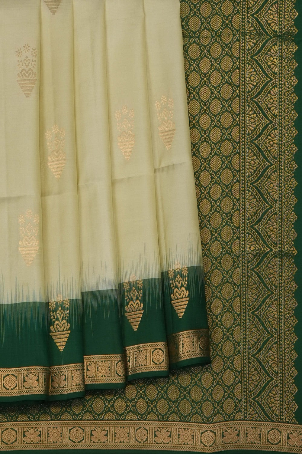Image of Pistachio Green South Silk Saree
