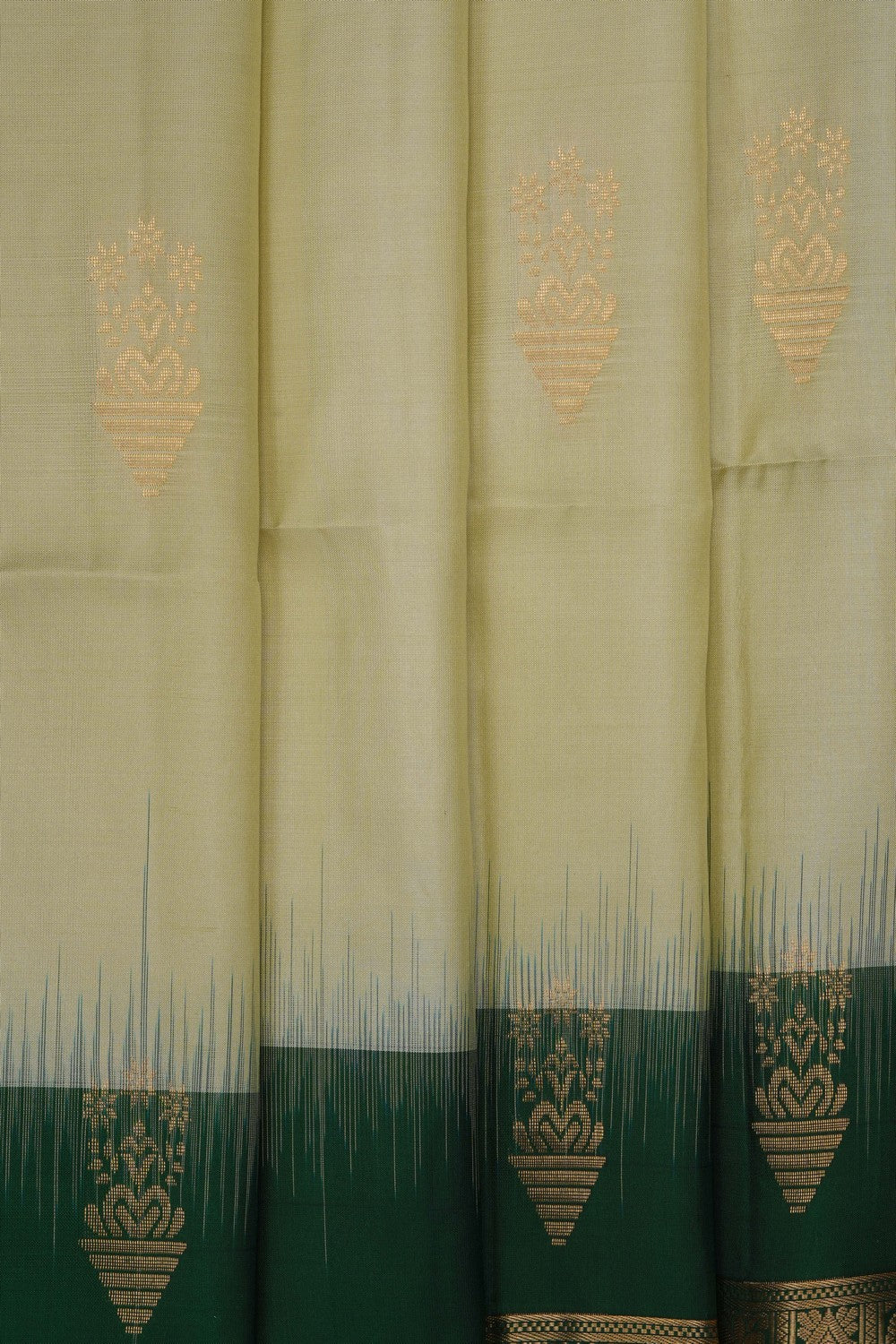 Image of Pistachio Green South Silk Saree